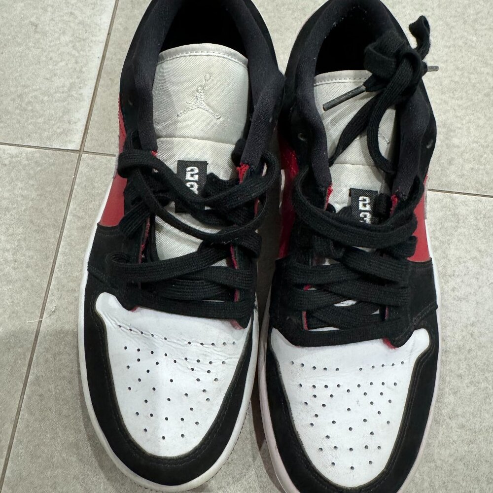 Nike Jordan 1 Low Black White Gym Red